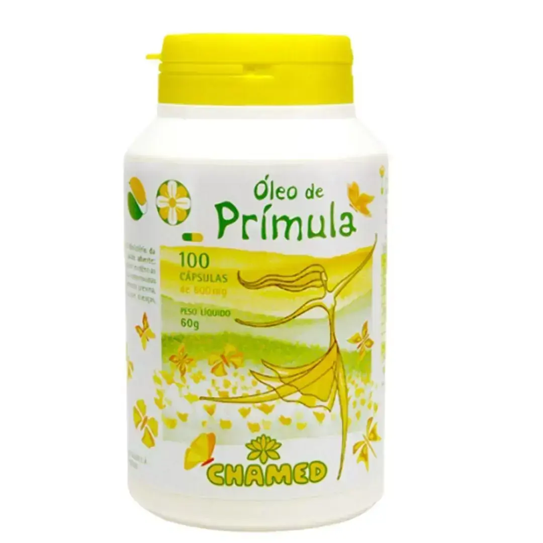 Óleo de Prímula 100 cápsulas de 500mg CHAMED