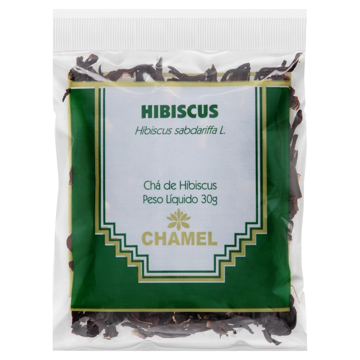 Chá Hibiscus Chamel Pacote 30g