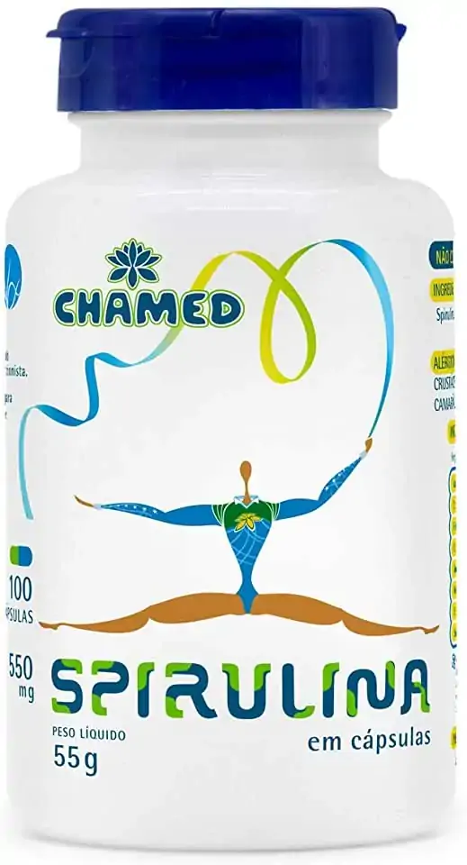 Chamed Spirulina 100 Caps. 450mg Fitoterápicos