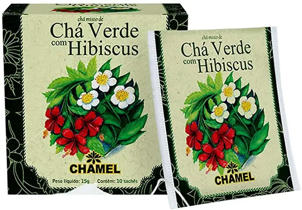 Cha Verde Com Hibiscus 15g 10sch .