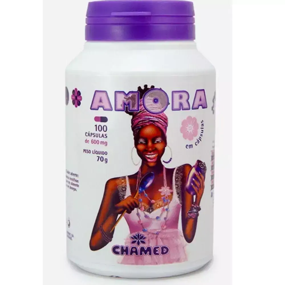 Amora Negra em cápsula 100 cápsulas de 600mg Chamel