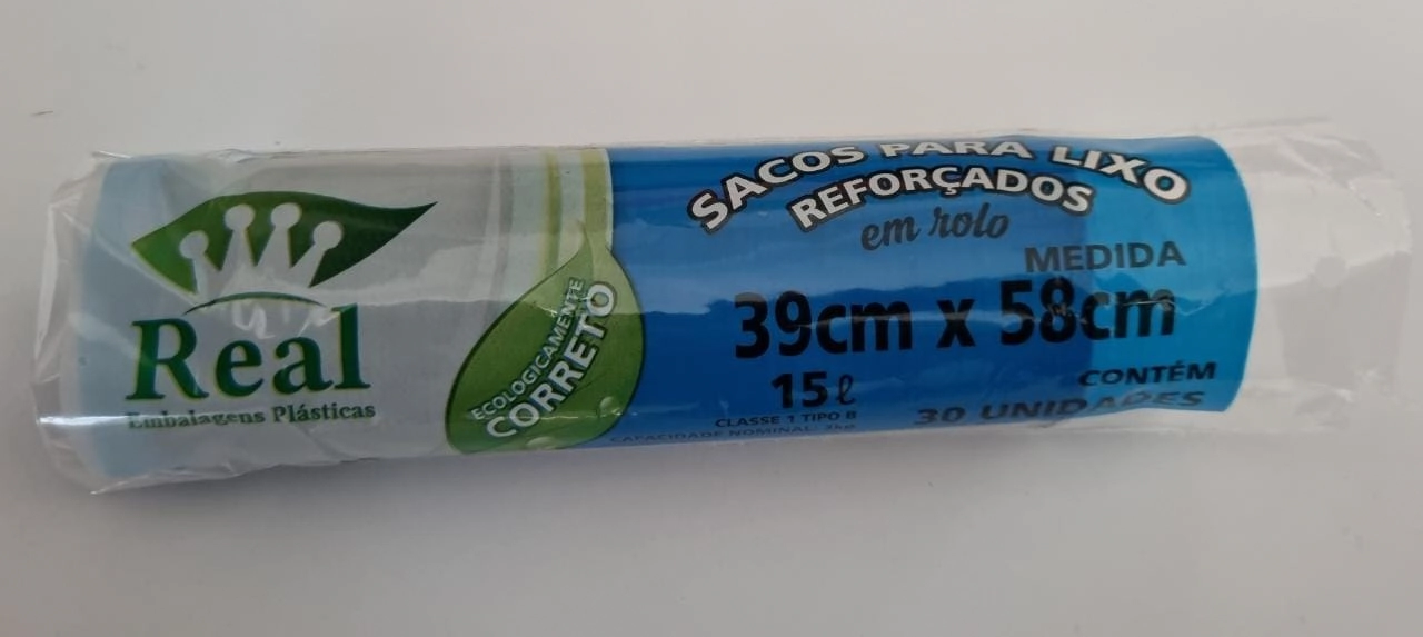 Saco Lixo Real 15l Rolo