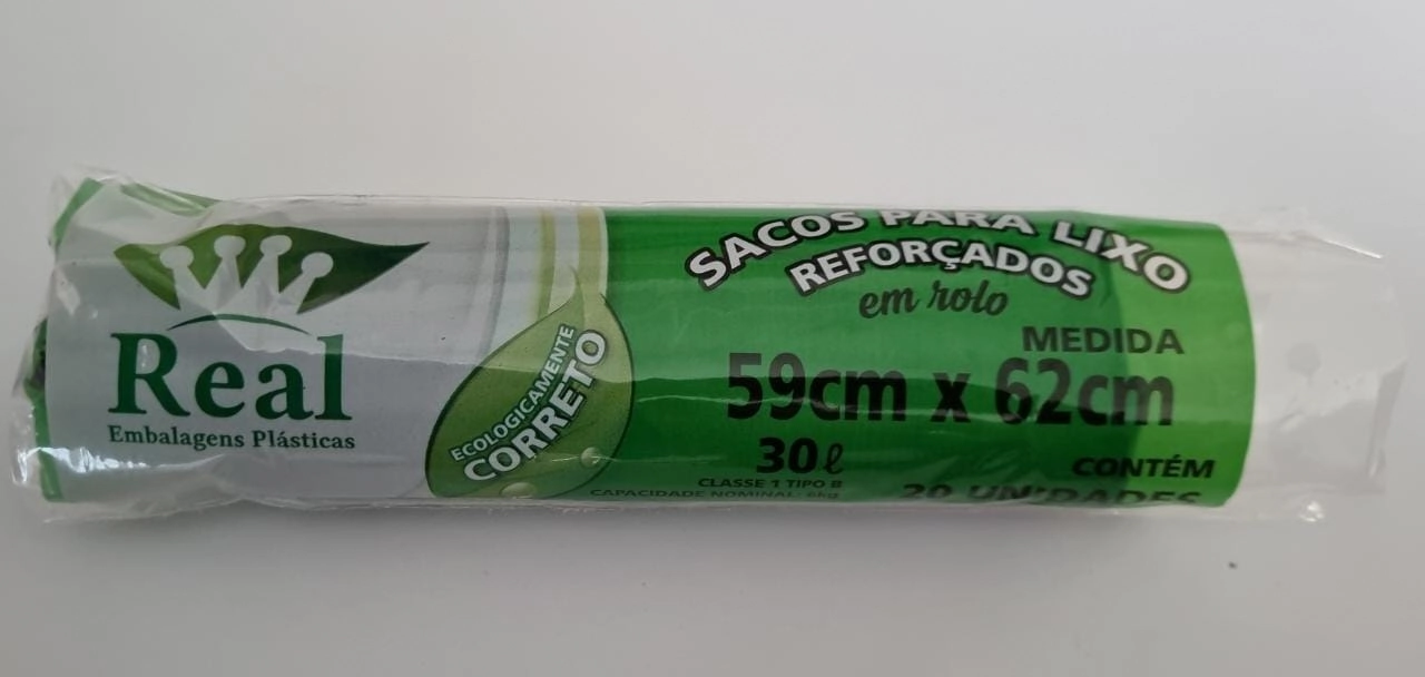 Saco Lixo Real 30lt C20 Rolo