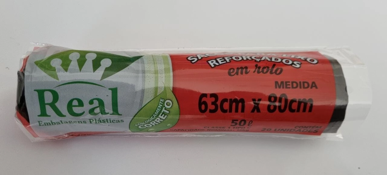 Sacos P Lixo Real Rolo 50lt