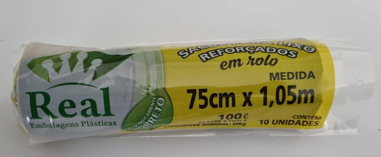 Saco Lixo Real 100l Rolo