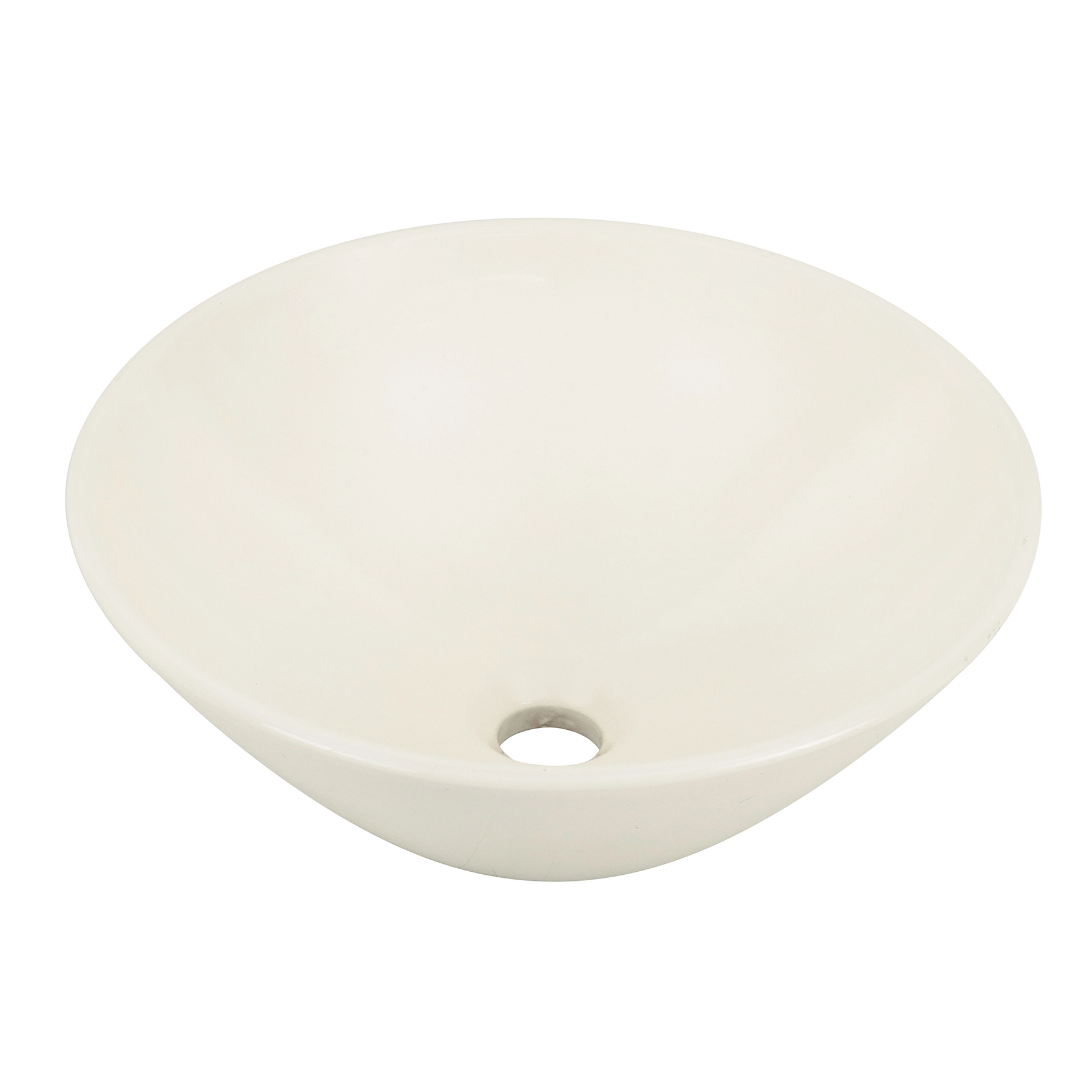 Cuba para Banheiro de Apoio Louça Redonda Palha 38cm Paris Sensea