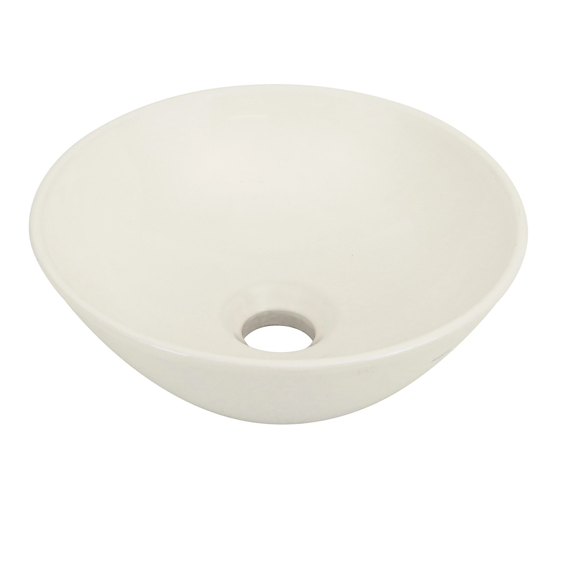 Cuba para Banheiro de Apoio Louça Redonda Palha 29cm Lille Sensea
