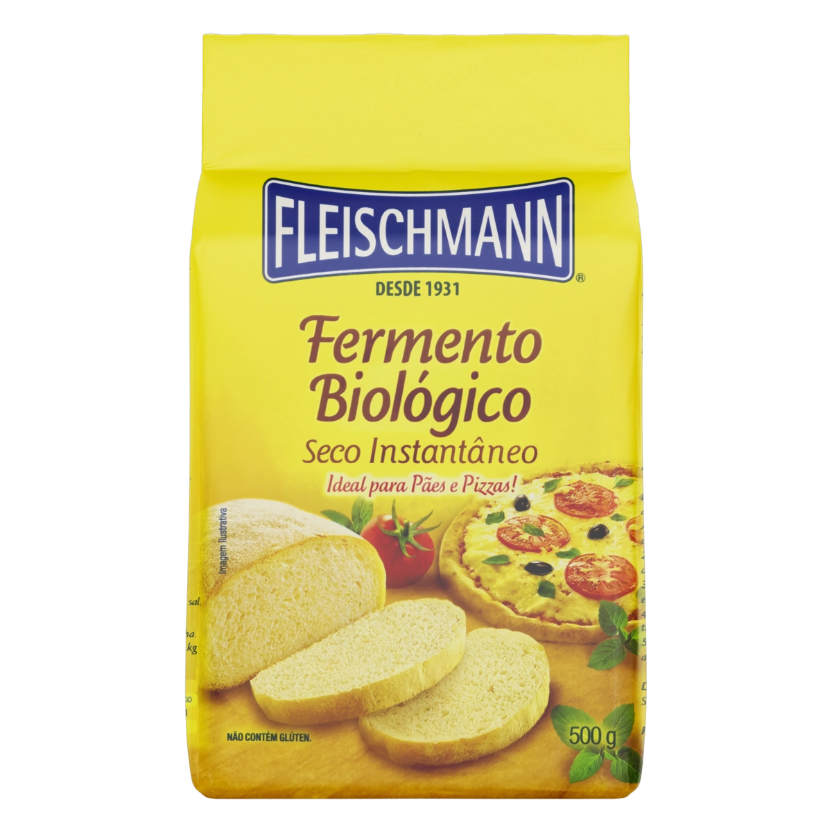 Fermento Biológico Seco Instantâneo Fleischmann Pacote 500g
