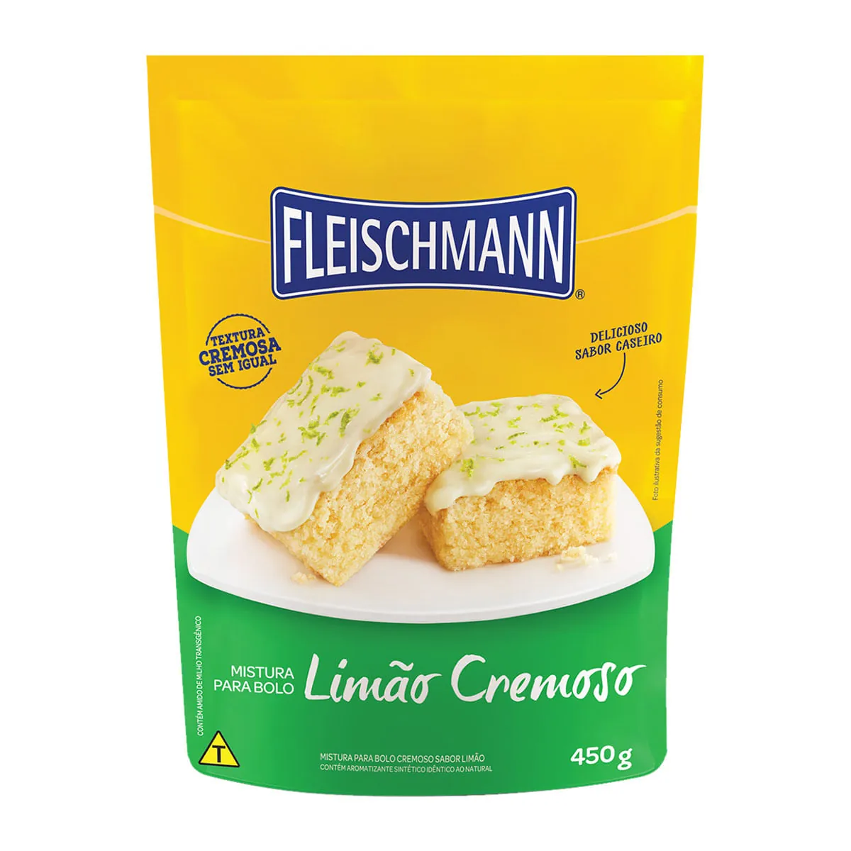 Mistura Para Bolo Cremoso Limão Fleischmann Sachê 450g