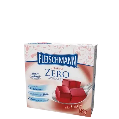 Gelatina Fleischmann Zero Cereja