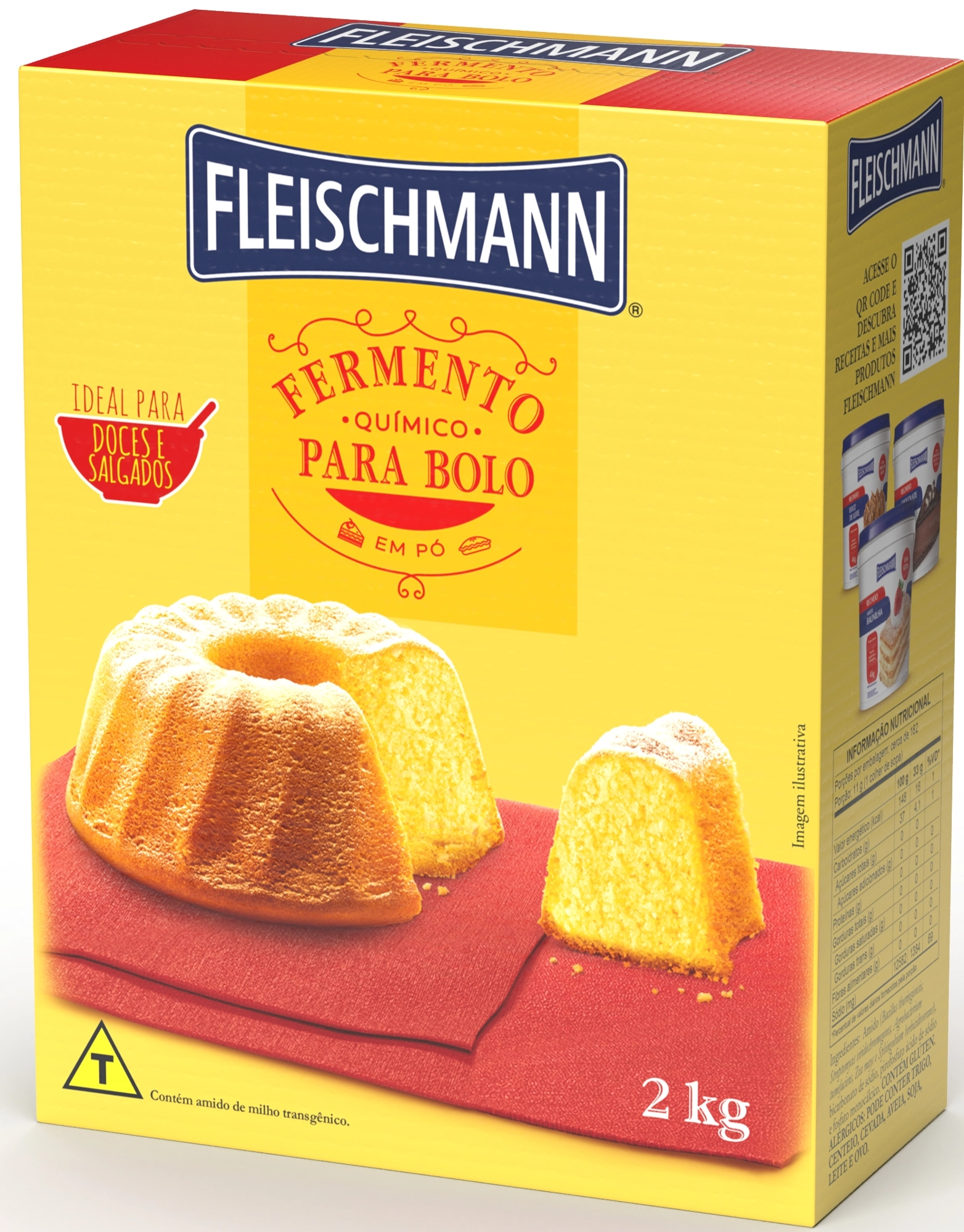 Fermento Fleischmann 2kg Quimico
