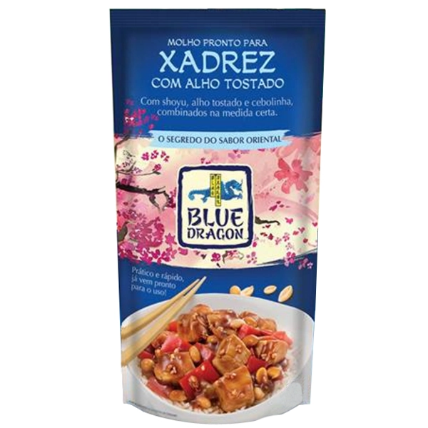 Molho Para Frango Xadrez Com Alho Tostado Blue Dragon 300g