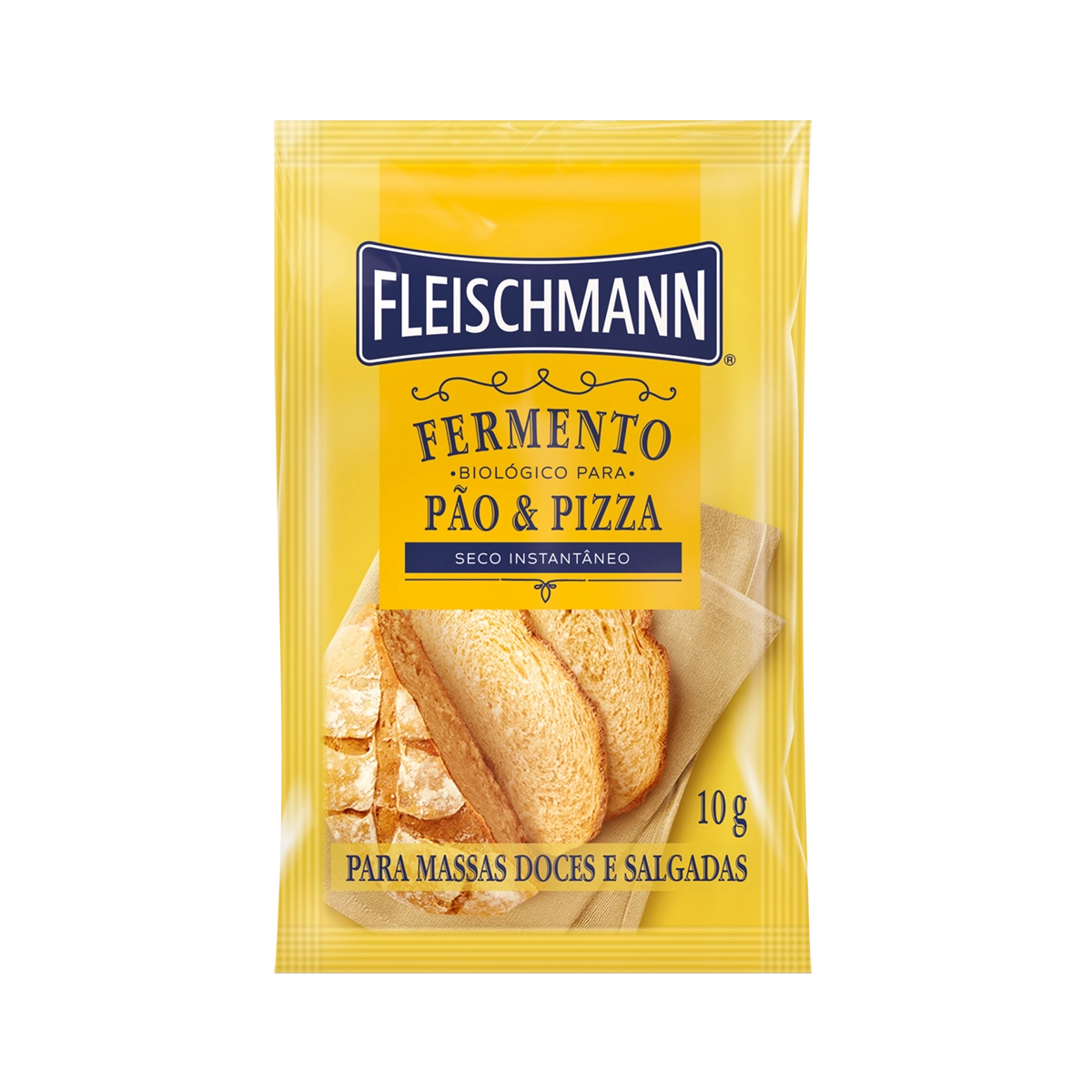 Fermento Biológico Seco Instantâneo FLEISCHMANN Para Pão E Pizza Pacote 10g