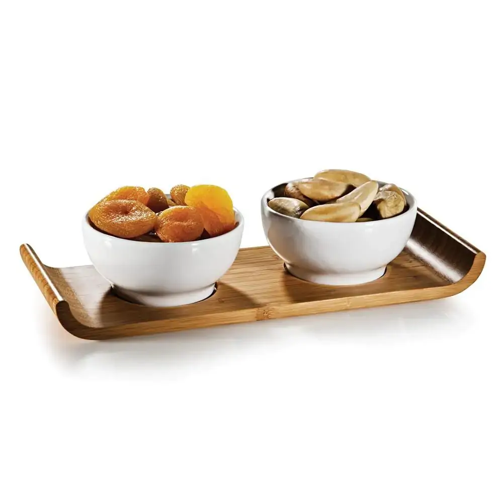 Conjunto Petiscos Ceramica Bambu Montevideu 3pcs Welf