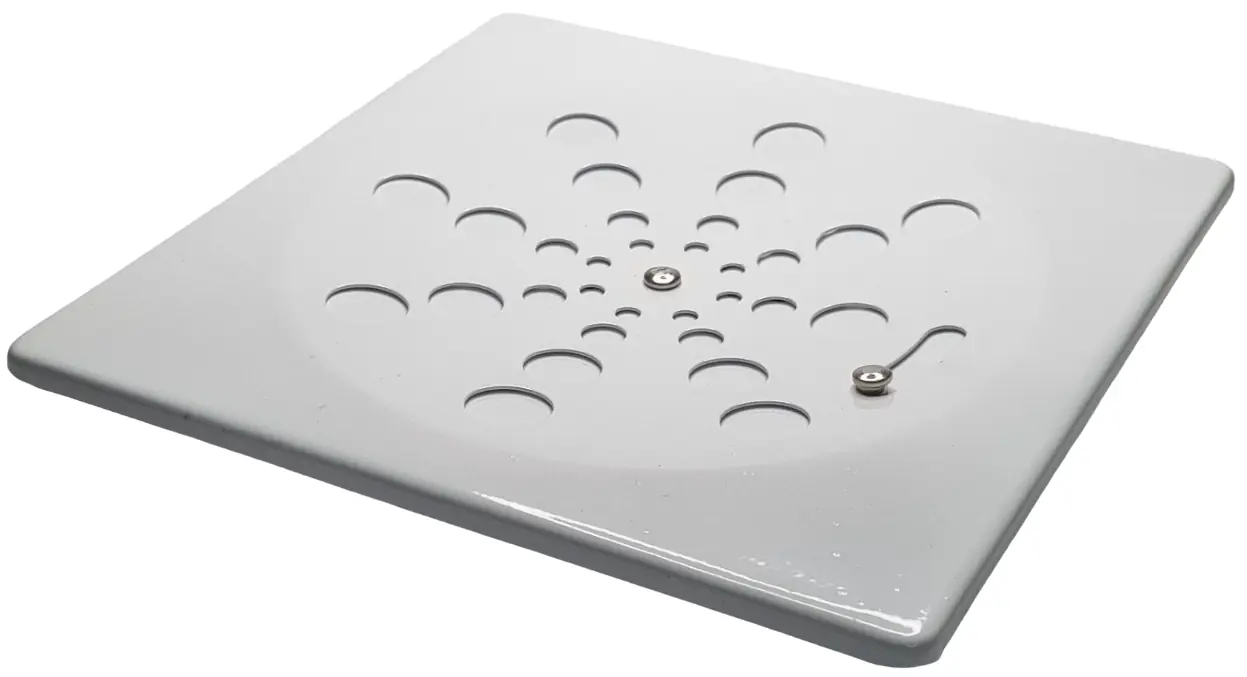 Ralo Branco Quadrado 10cm
