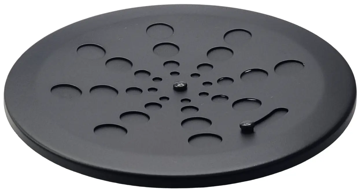 Ralo Preto Fosco Redondo 15cm - Estilmax