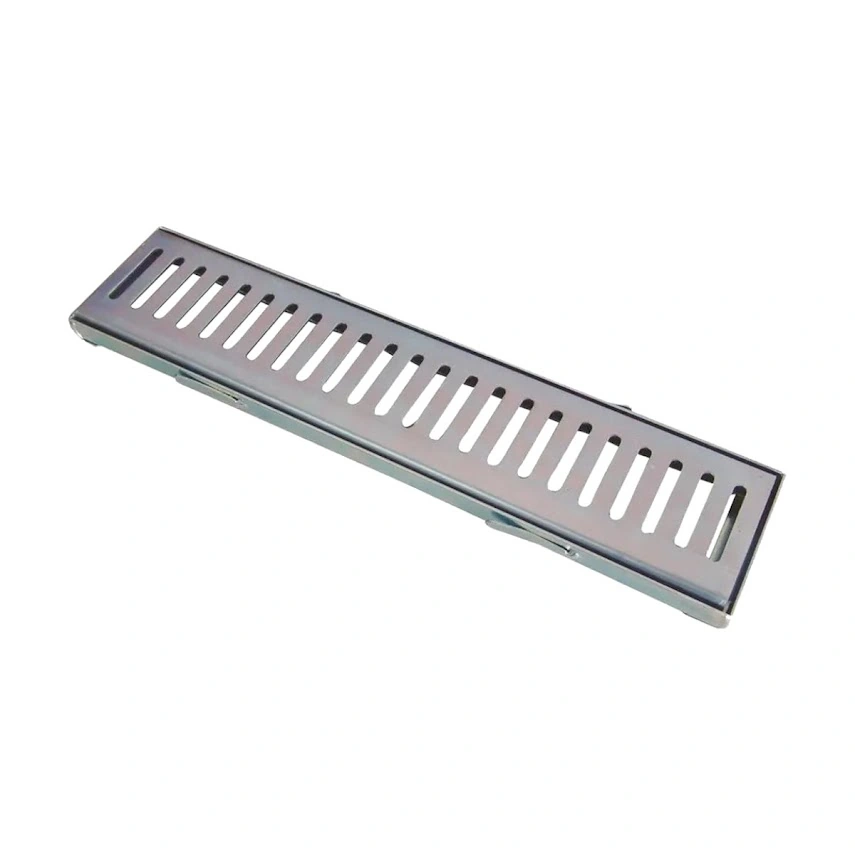 Ralo Grelha E Castilho De Aço Galvanizado Chapa 2mm 10x50cm