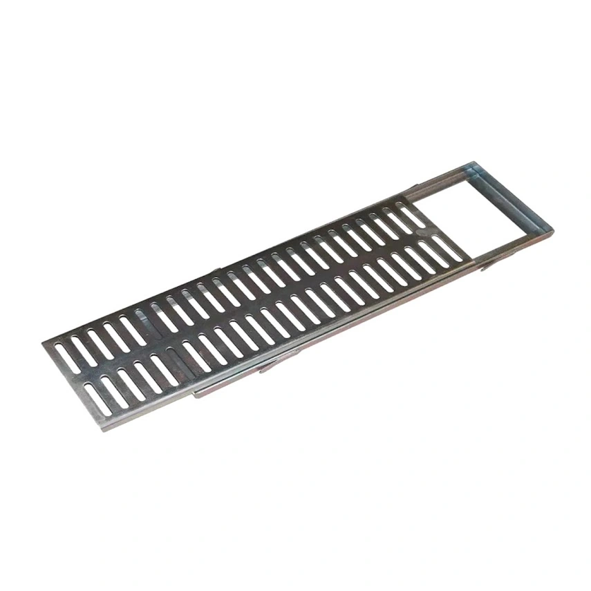 Ralo Grelha E Castilho De Aço Galvanizado Chapa 2mm 20x100cm