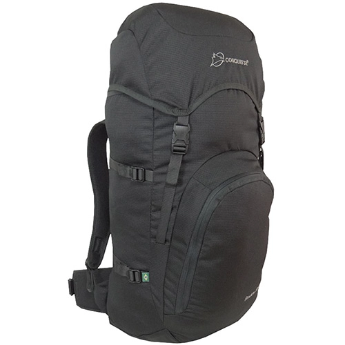 Mochila Conquista Rock´n Roll Em Rip Stop Light E Mesh 50 Litros Preta