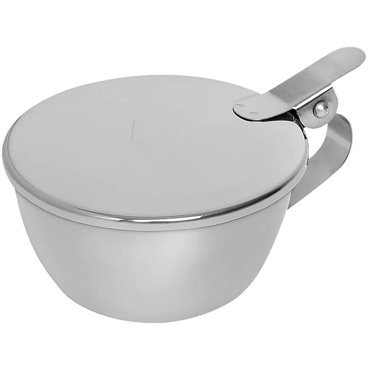 Escarradeira Inox Fami - Com Tampa - 9X5 Cm