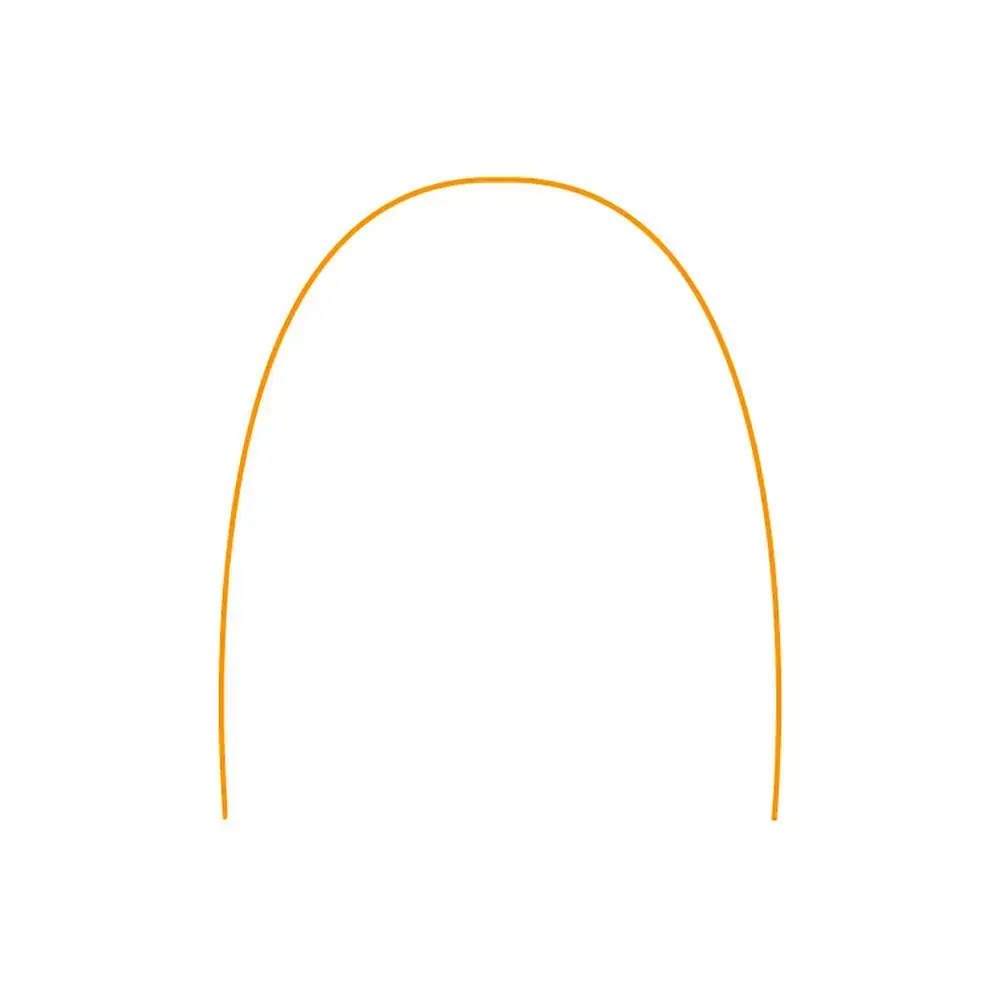 Arco Niti Cosmético Laranja Superior - Tecnident - Arco Niti Cosmético Laranja 0.18 Superior - Tecni