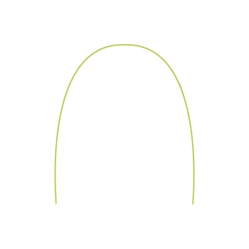 Arco Niti Cosmético Verde Limão Inferior - Tecnident - Arco Niti Cosmético Verde Limão 0.18 Inferior