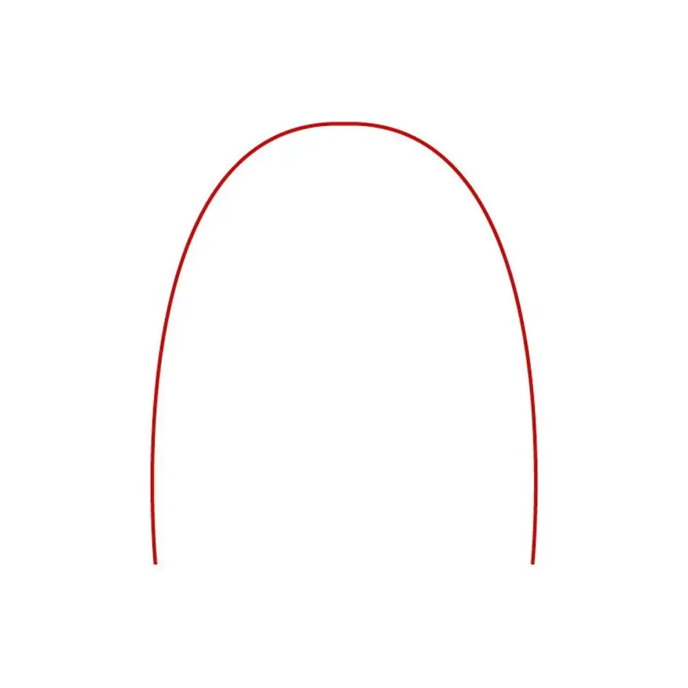 Arco Niti Cosmético Vermelho Superior - Tecnident - Arco Niti Cosmético Vermelho 014 Superior - Tecn