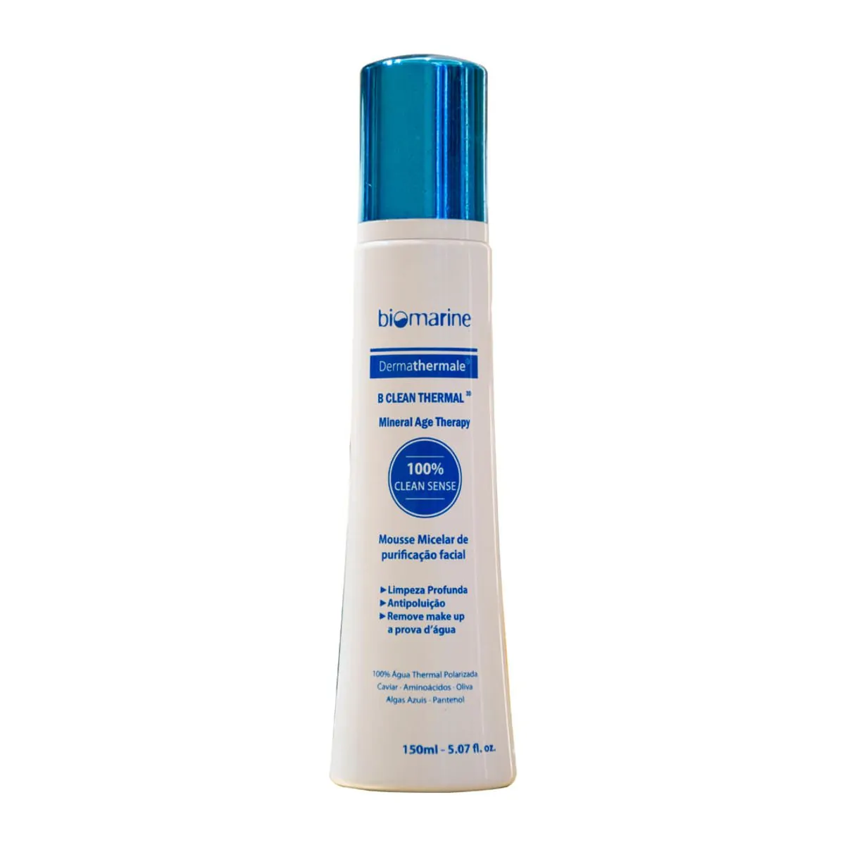 Biomarine Sabonete Mousse B-Clean Thermal 3D Limpa e Hidrata 150ml