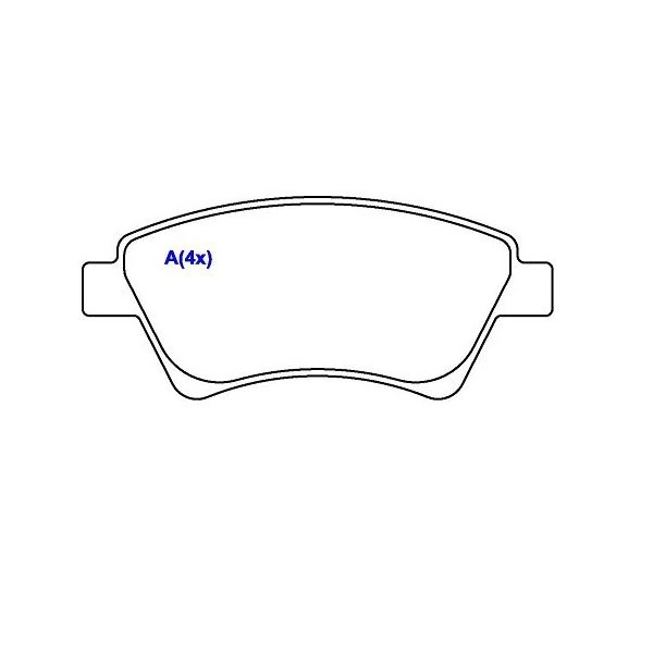 Pastilha de Freio Dianteira RENAULT MEGANE Sistema Bosch - SYL SYL1358