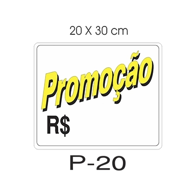 Placa Promocao Gde P20 139 Ja