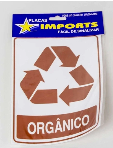 Placa Lixo Organico S 238 Ja
