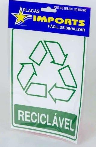 Placa Lixo Reciclavel S 246 Ja