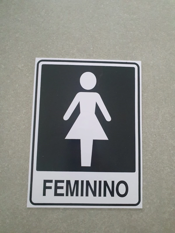Placa Sanitario Feminino 15x20 249 A 465 Ja