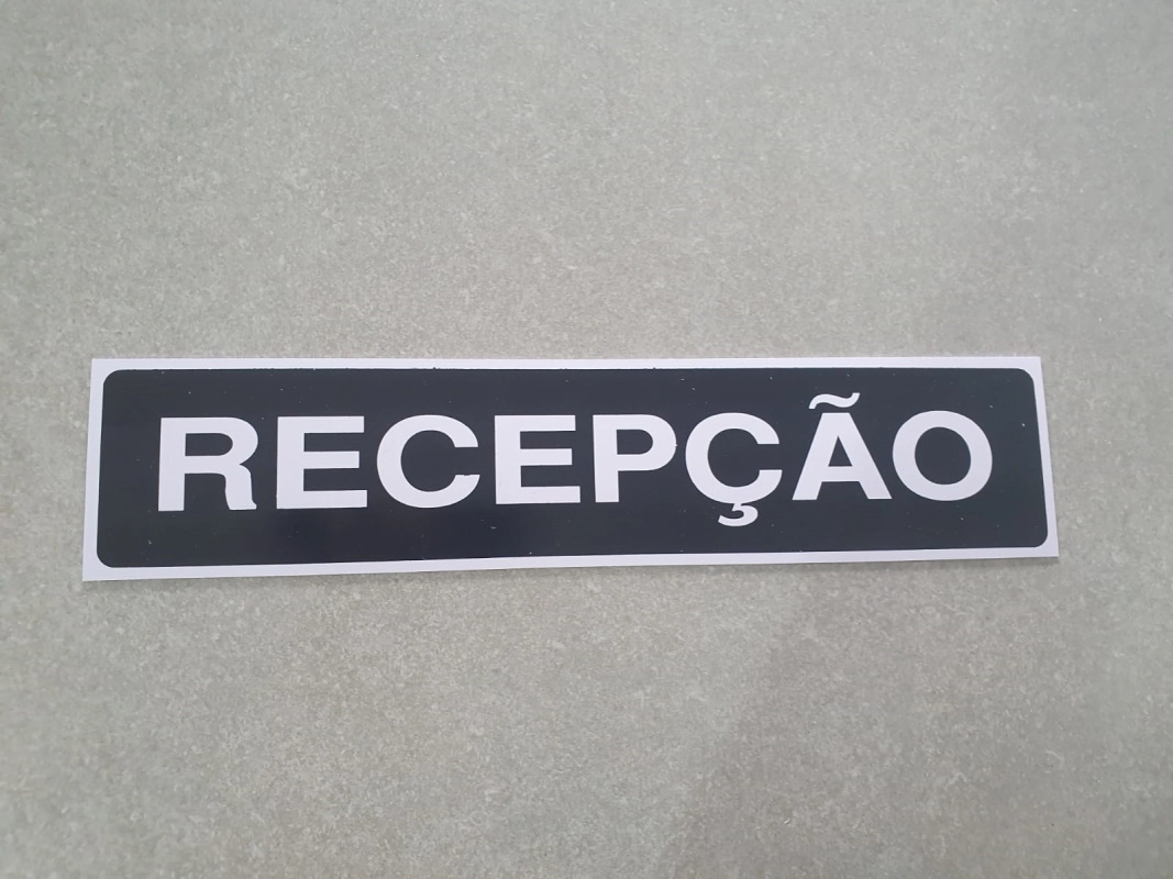 Placa Recepcao Ja Vit