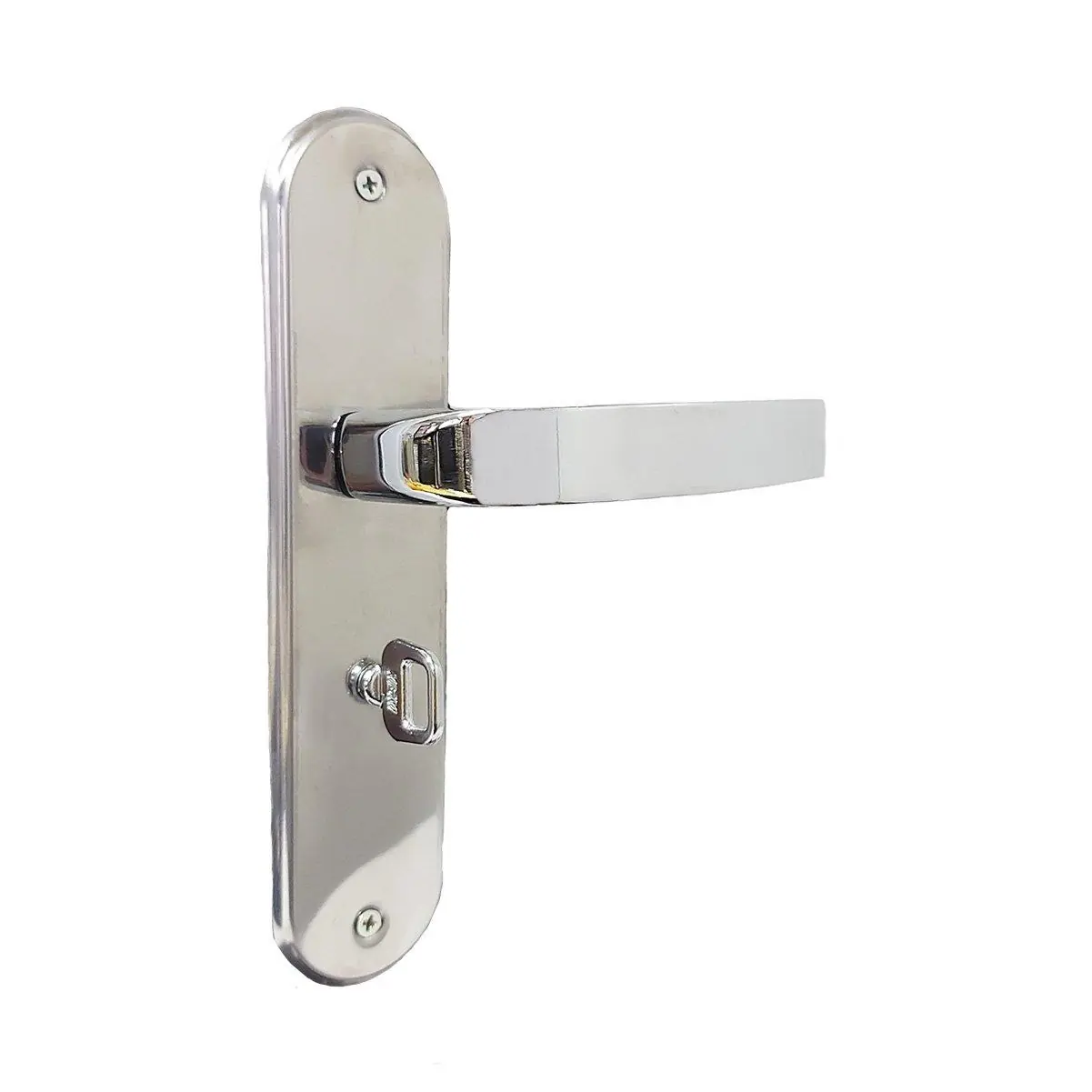 Fechadura Cromada Modelo Torino Para Porta Banheiro - Mgm, Tamanho: Wc - Banheiro