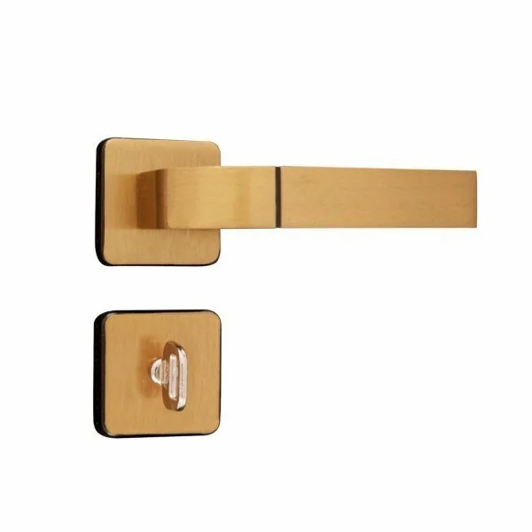 Fechadura Para Banheiro Roseta 40mm Mgm Módena Bronze Latonado