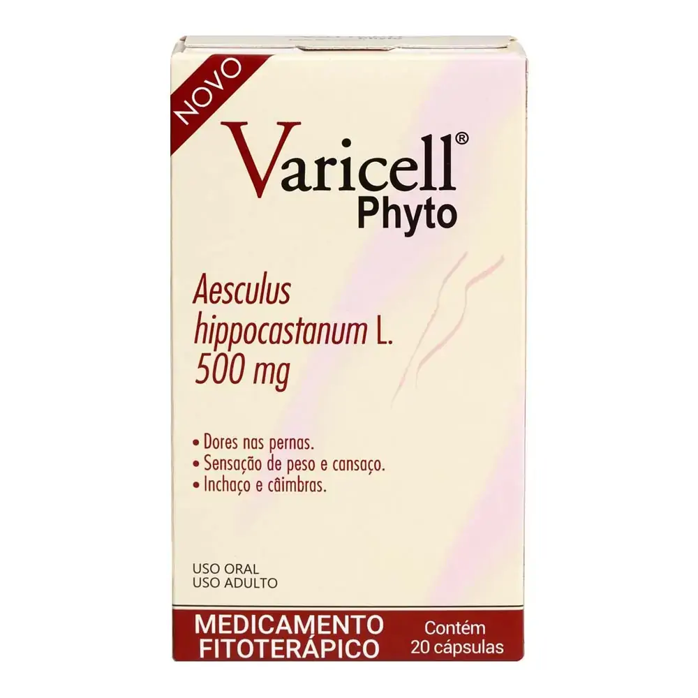 Varicell Phyto 500mg Vidfarma Caixa 20 Cápsulas