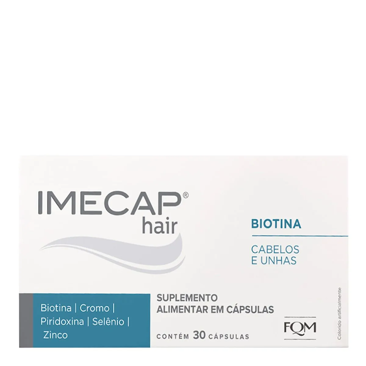 Suplemento Alimentar Imecap Hair Cabelos e Unhas FQM 30 Cápsulas