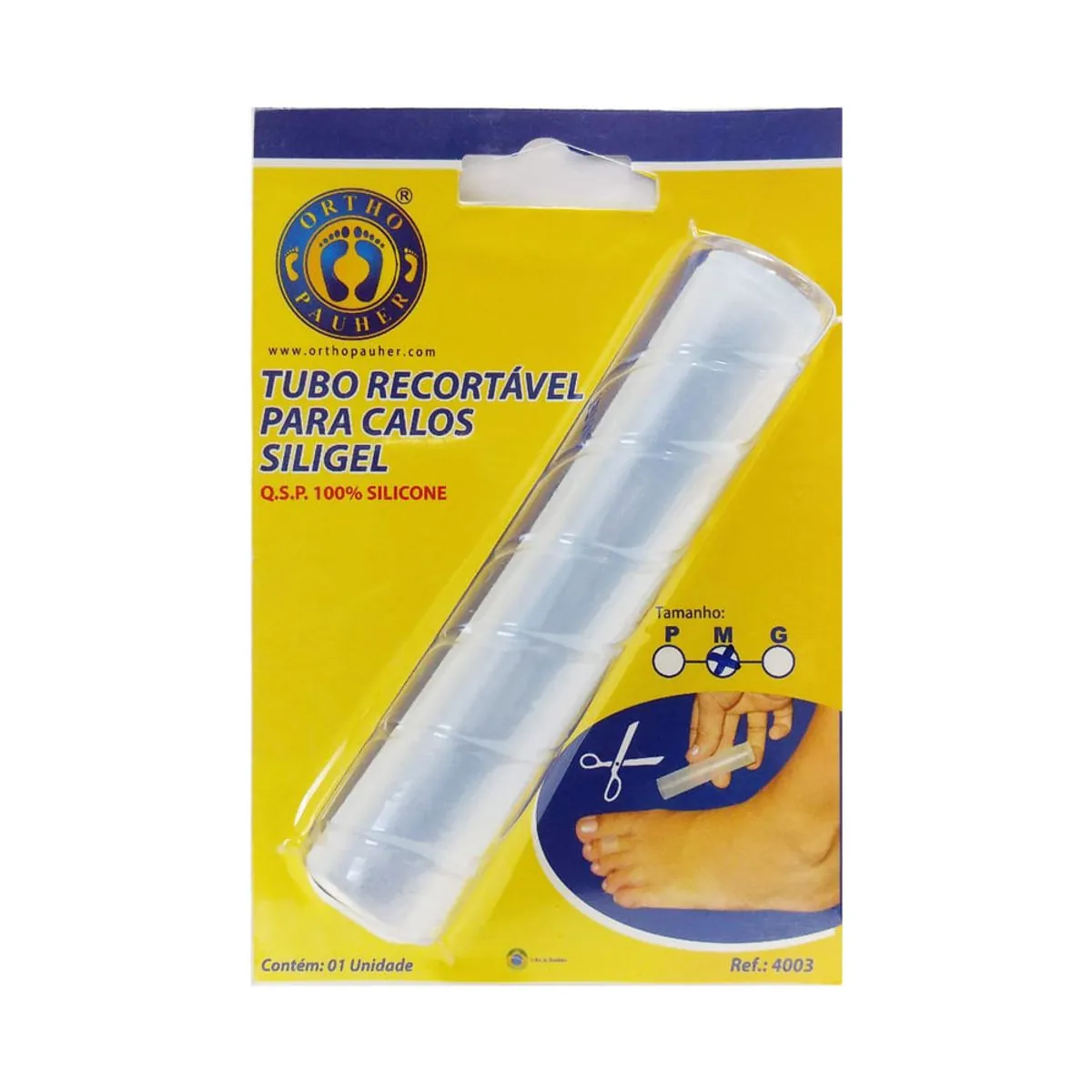 Tubo Recortável Para Calos - Siligel - Tam M