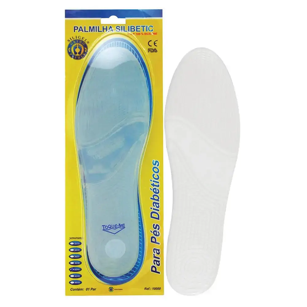 Palmilha Silicone Silibetica 10000 Orthopauher 42 43