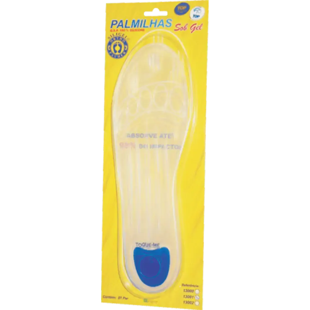 13001 - Palmilha De Silicone Com Ponto Azul - Tam: 40/41