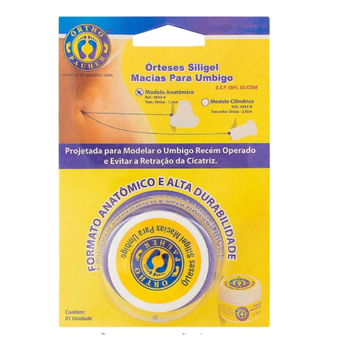 Orteses Siligel Macias Para Umbigo - Anatomico - Ortho Pauher Ortese Umbigo