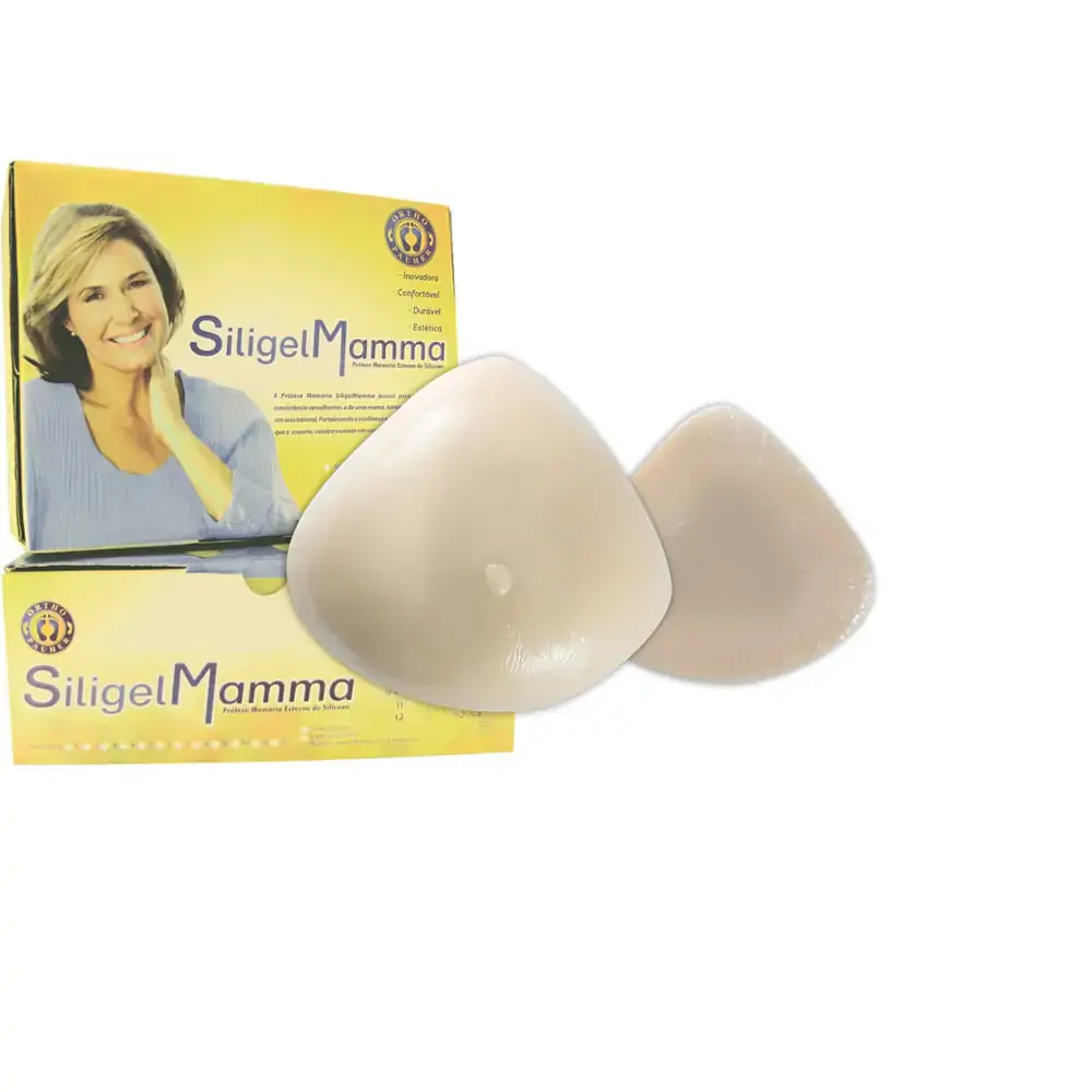 Prótese Mamária Externa de Silicone Siligel Mamma Triangular - Ortho Pauher - Tamanho 1