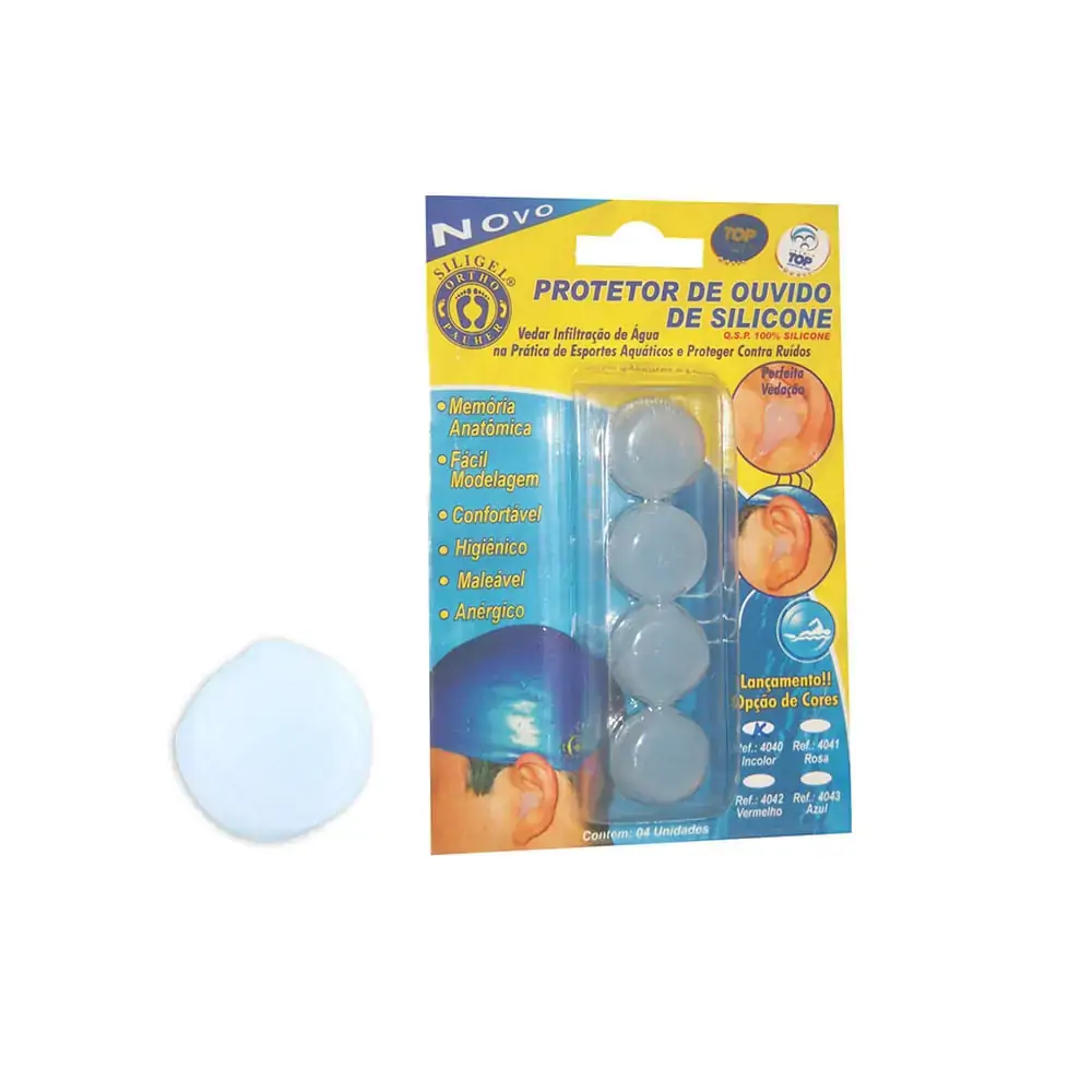 Protetor de Silicone para Ouvido Ortho Pauher Rosa Único