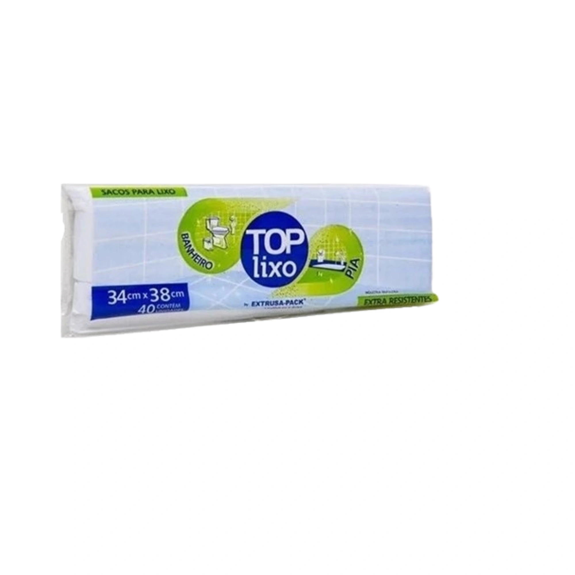 Sacos Pia E Banheiro Top Lixo 34x38 40un