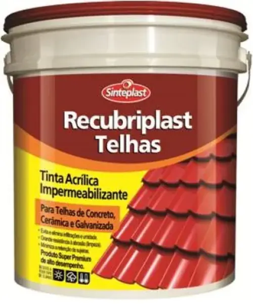 Tinta Acrílica Impermeabilizante Para Telhas 3,6 Lt Cerâmica
