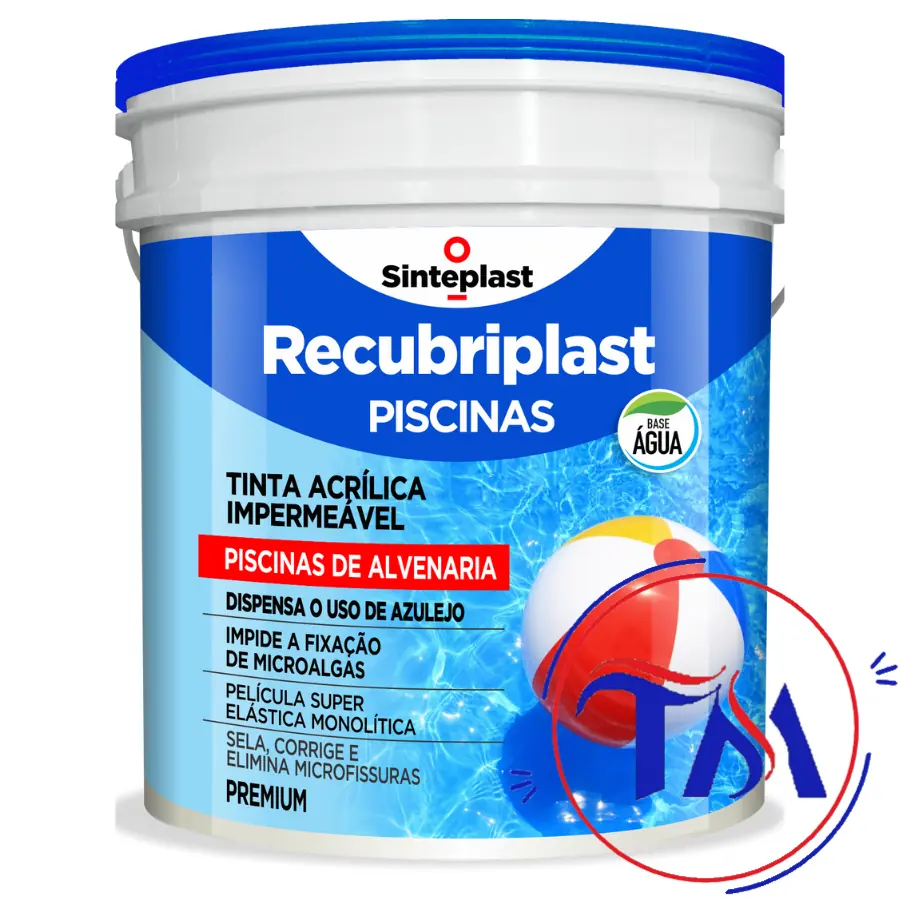 Tinta Piscina Base Agua Recubriplast 3,6 Lts Cor: Verde Mar