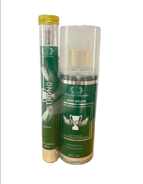Kit Golden Dreams Colonia 35ml Body Splash 200ml Strong 1un