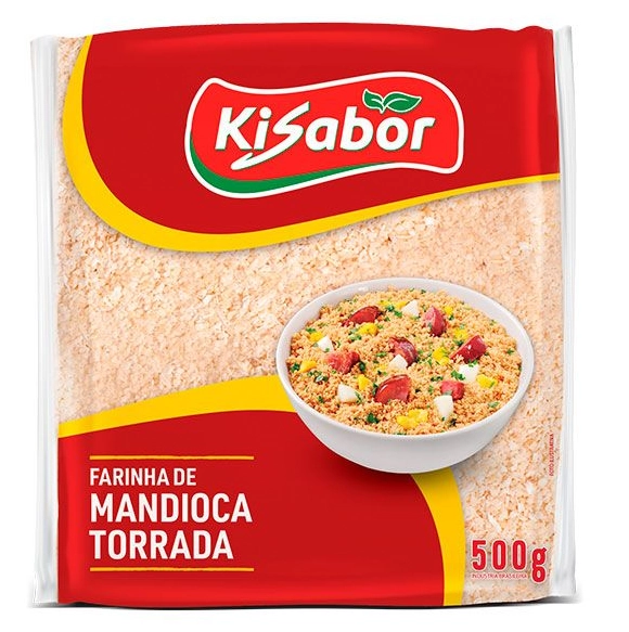 Farinha De Mandioca Tipo 1 Torrada Kisabor Pacote 500g