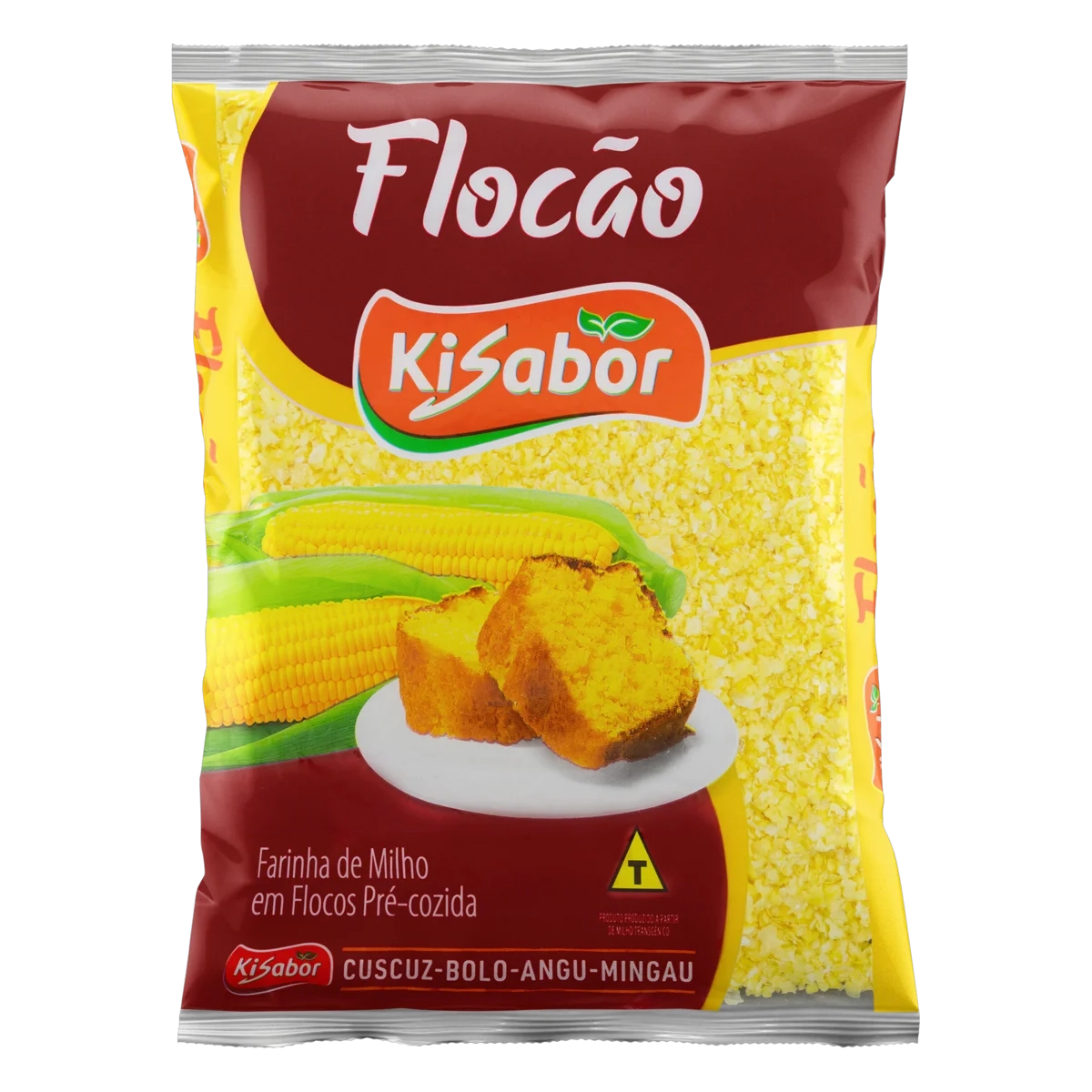 Farinha De Milho Flocão Kisabor Pacote 500g